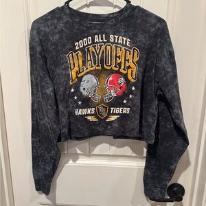 Hollister cropped football tee